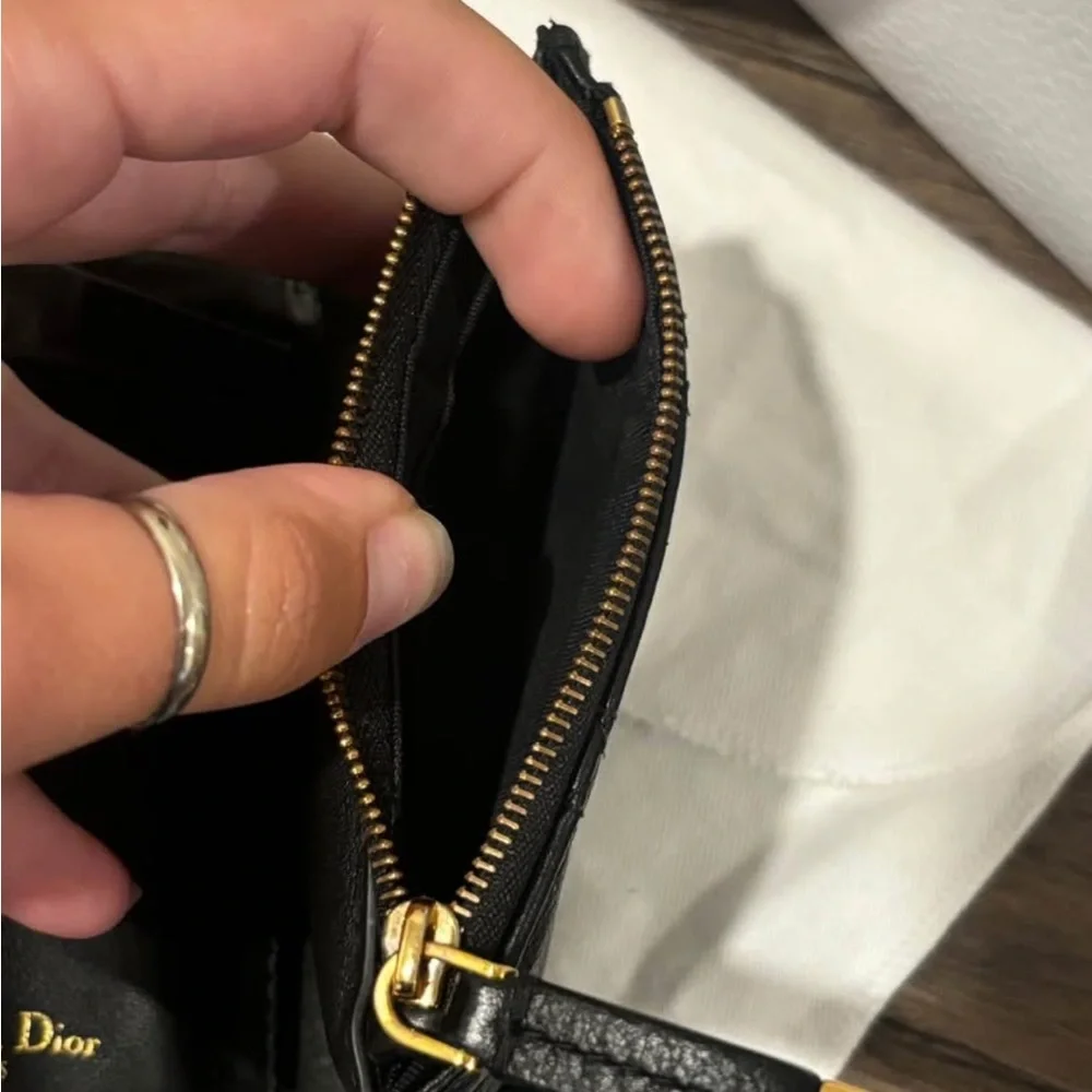 Christian Dior 2 Piece Wallet BUNDLE DEAL - Cannage Quilted Compact Wallets
